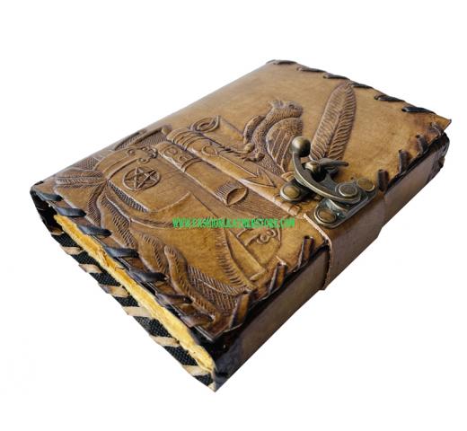 book of shadows charcoal leather journal crow book vintage drawing diary blank book of spell deckle edge paper journal